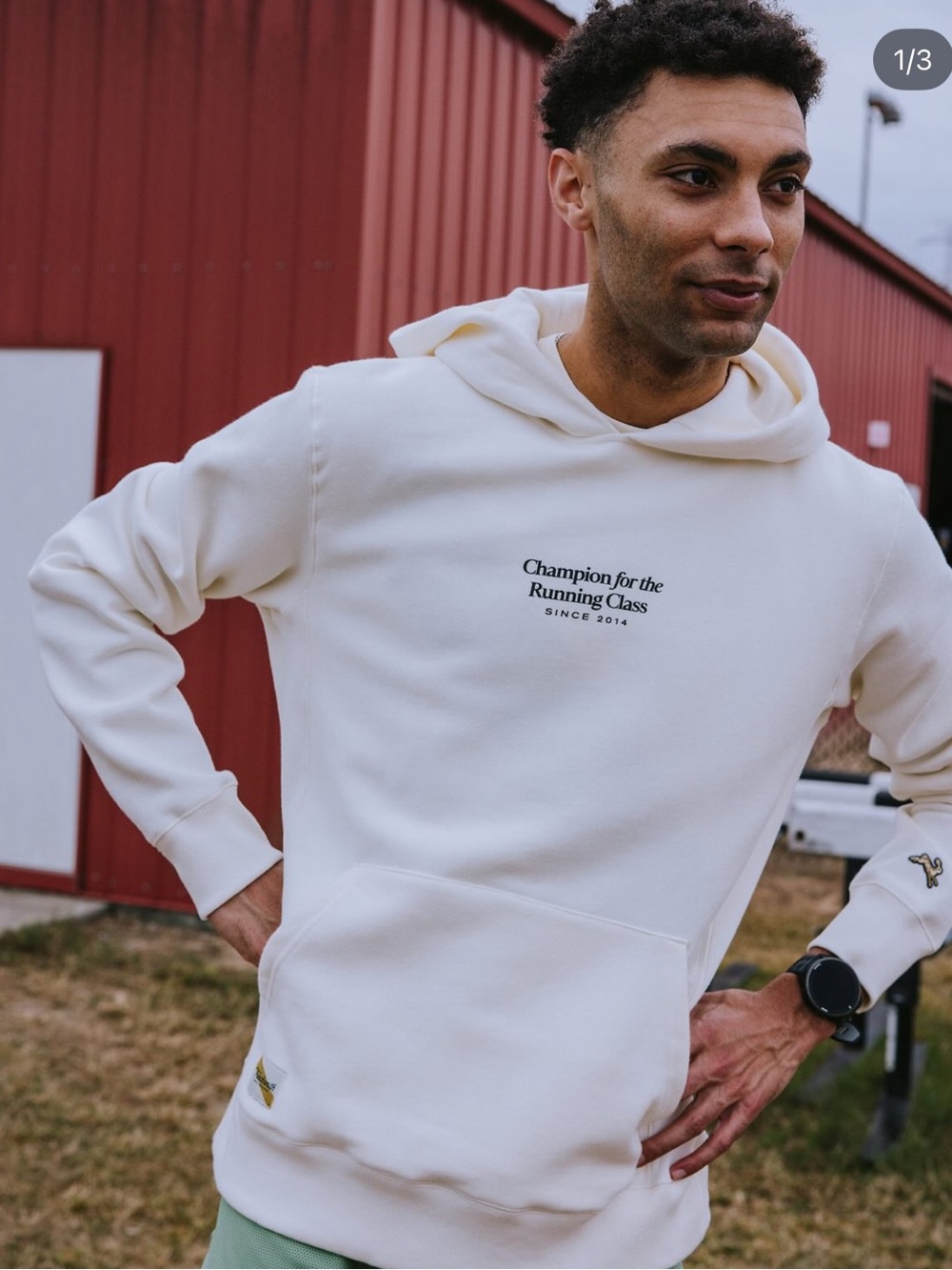 Tracksmith Champion for the Running Class Sweatshirt Unisex Large
